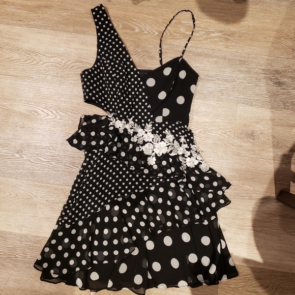BCBGMaxAzria Dresses & Skirts - BNWT BCBG MAXAZRIA Black and White Polka Dot Dress